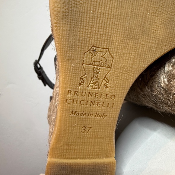 Brunello Cucinelli Espadrille Wedges Size 37 - Picture 6 of 8